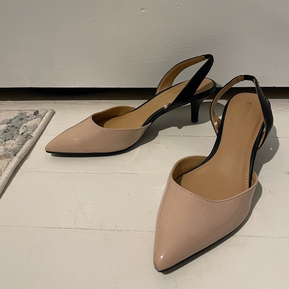 Slingback Kitten Heels